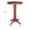 International Concepts Round 30 in Round Top Pedestal Table, 40.9 inH, Espresso, 30 W, 30 L, 41.9 in H, Wood, Espresso K581-30RT-27B-6B-2 - alternate 3